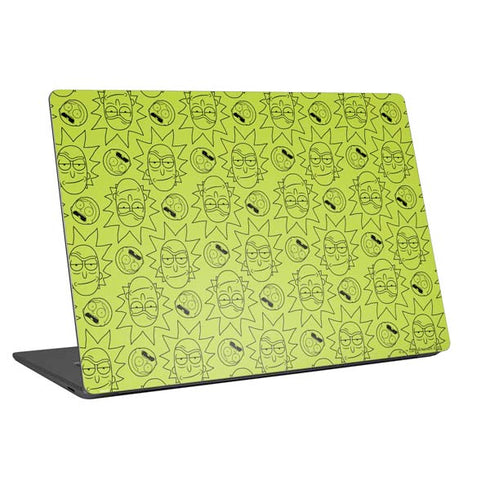 Adult Swim Rick and Morty Rick and Morty All Over Print Universal Laptop 16in (13 x 9.4in) Skin
